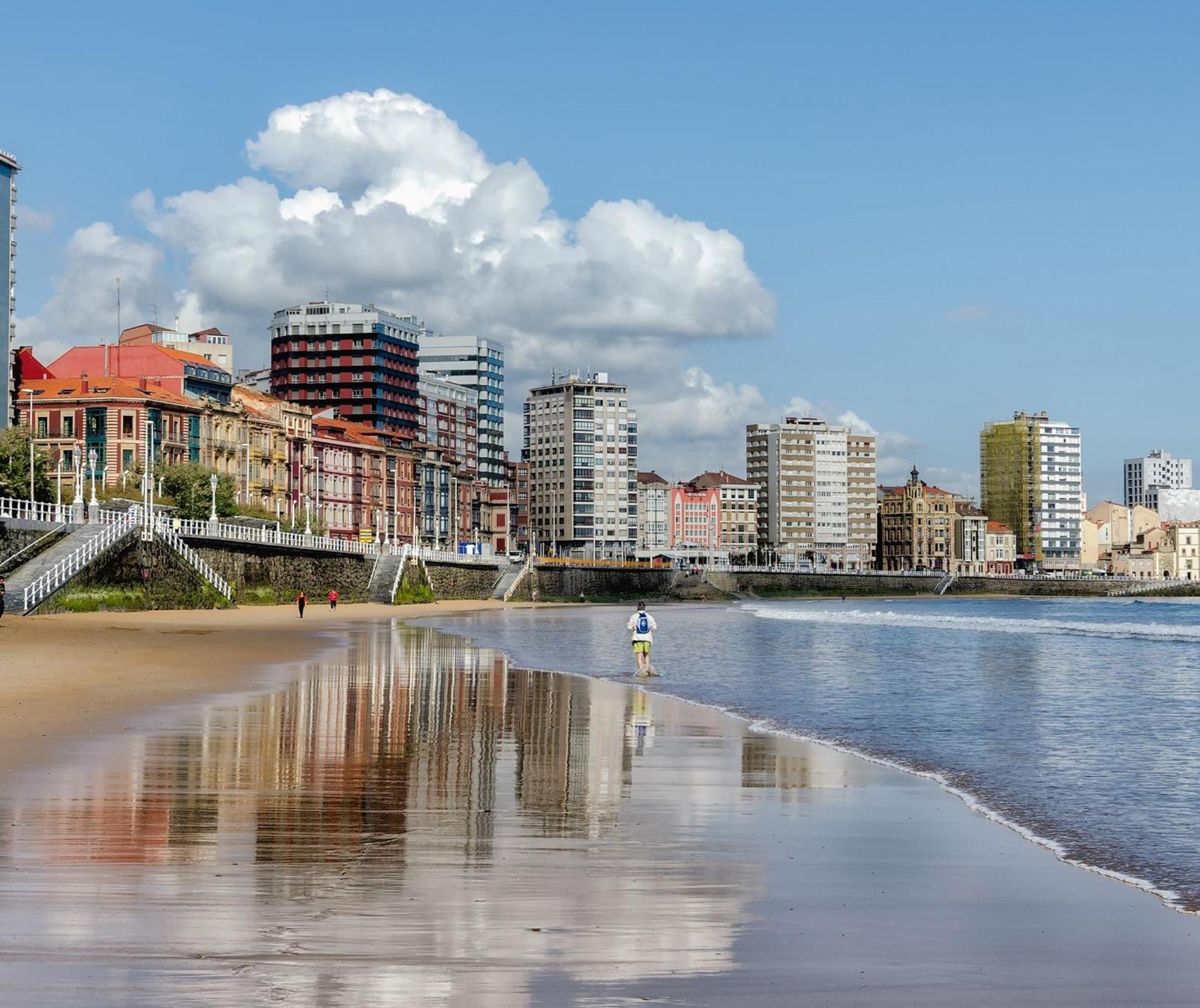 Esmex Playa - Amplio Y Hermoso Piso Pegado A La Playa, 3Hab - Vut-4228-As Gijón Exteriér fotografie
